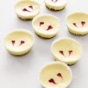 Cheesecakes with Raspberry Hearts